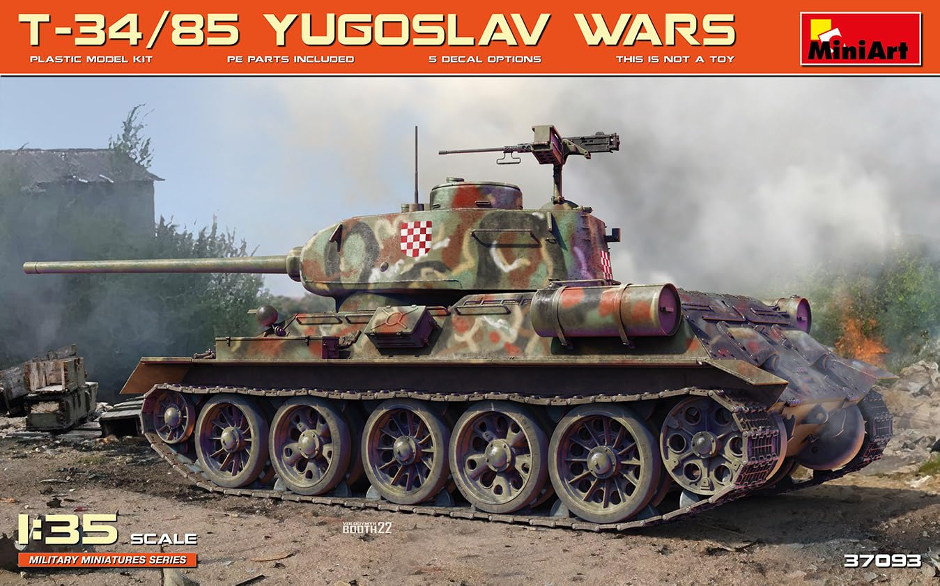 MiniArt SU-85 Modellbausatz – Maßstab 1:35, Mit Interieur, Für Modellbau-Profis