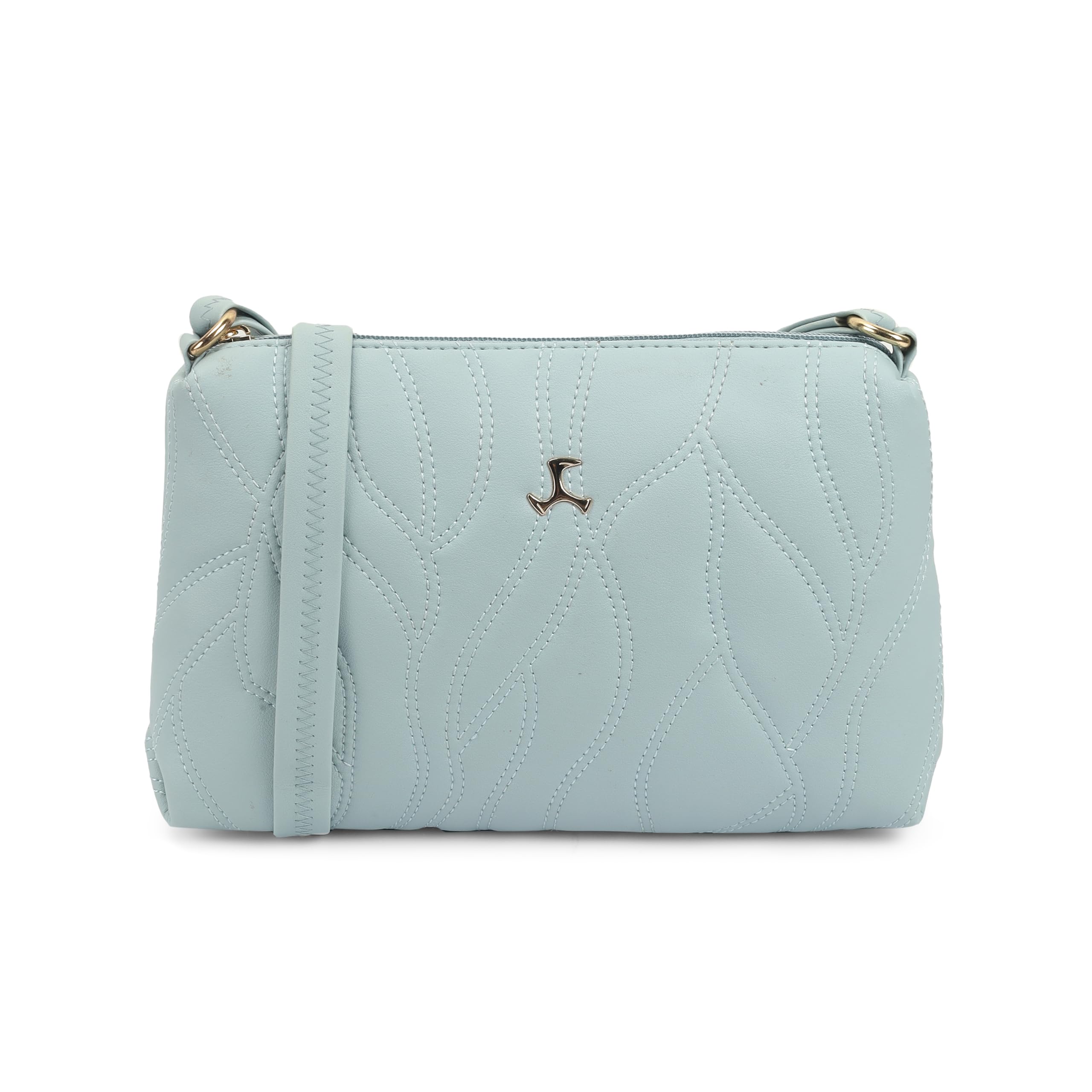mochi Women Casual Faux leather Soft Body Zipper closure Quilted Sling Bag-picture-10