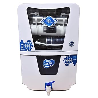 MCLORD Aqua Crown Water Purifier Mclord RO+UV+Copper/Alkaline+UF+Mtds with Copper & Zinc 12L water purifier,9 stages of purification,suitable for borewell,tanker,municipal water. (AQUA CROWN)
