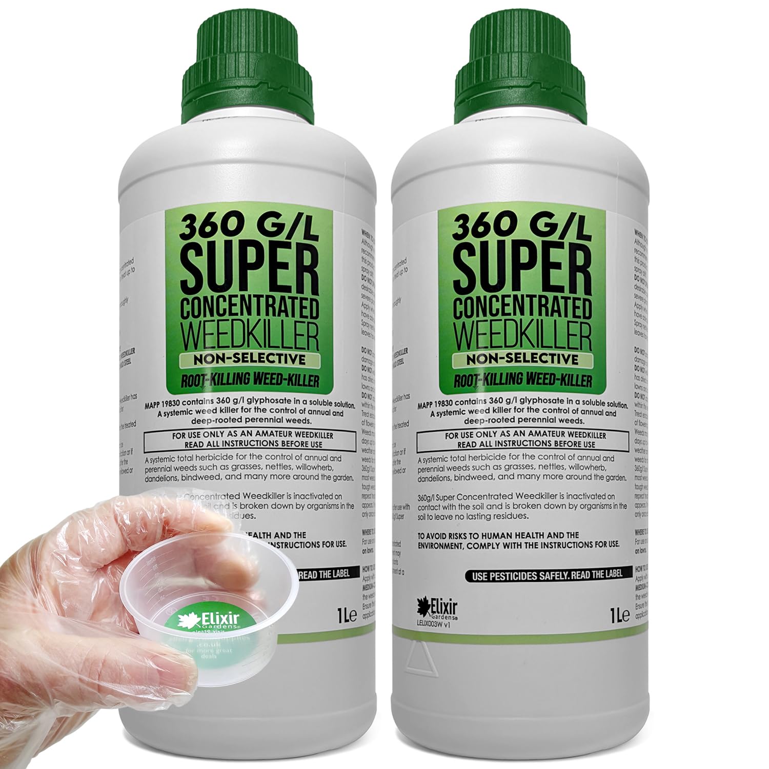 HOME & GARDEN WEED CONTROL HERBICIDE 2L | INDUSTRIAL STRENGTH GLYPHOSATE KILLER FOR EFFECTIVE OF ANNUAL PERENNIAL GRASS BROAD LEAVED WEEDS