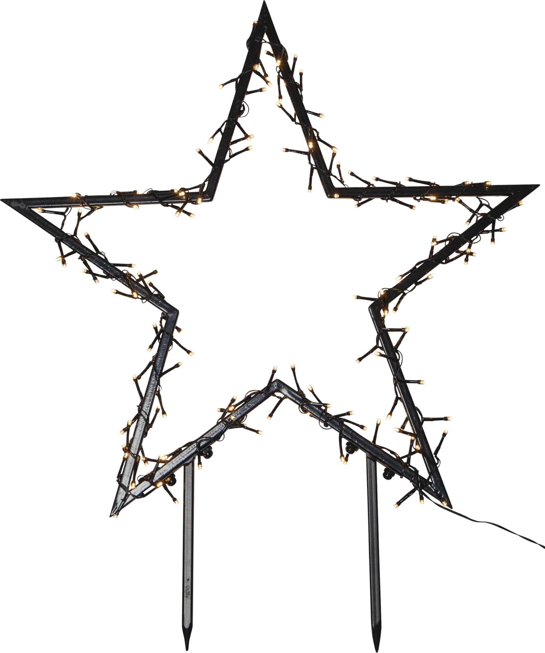 Estrella de luz LED 'Spiky', 140 ledes de luz blanca cálida