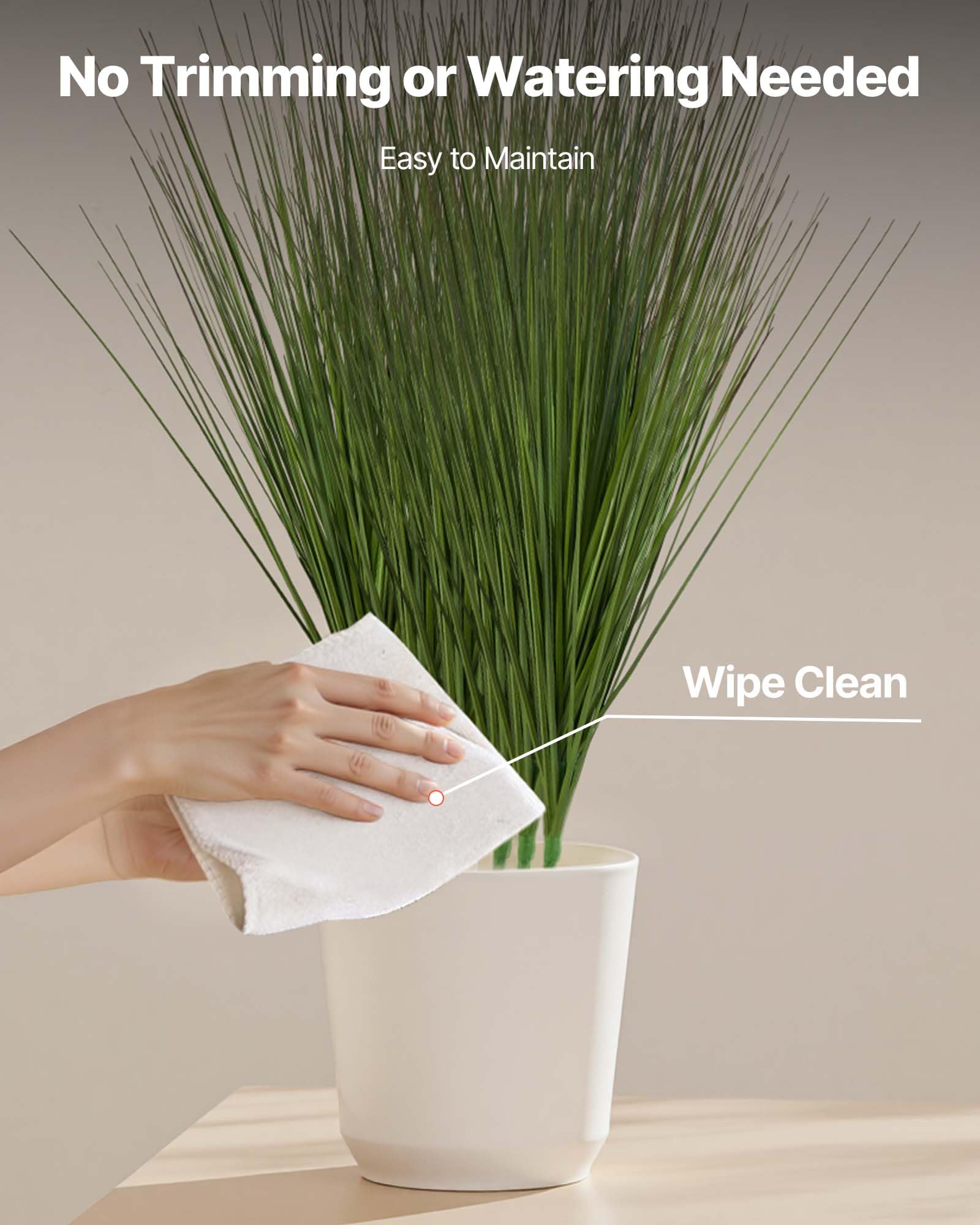 VEVOR Césped Artificial, 686 mm, Arbustos Verdes Artificiales, PVC Premium para Hogar, Jardín, Oficina, Decoración de Habitaciones, Inauguración de la Casa, 8 Piezas, Verde, 686 x 100 x 100 mm