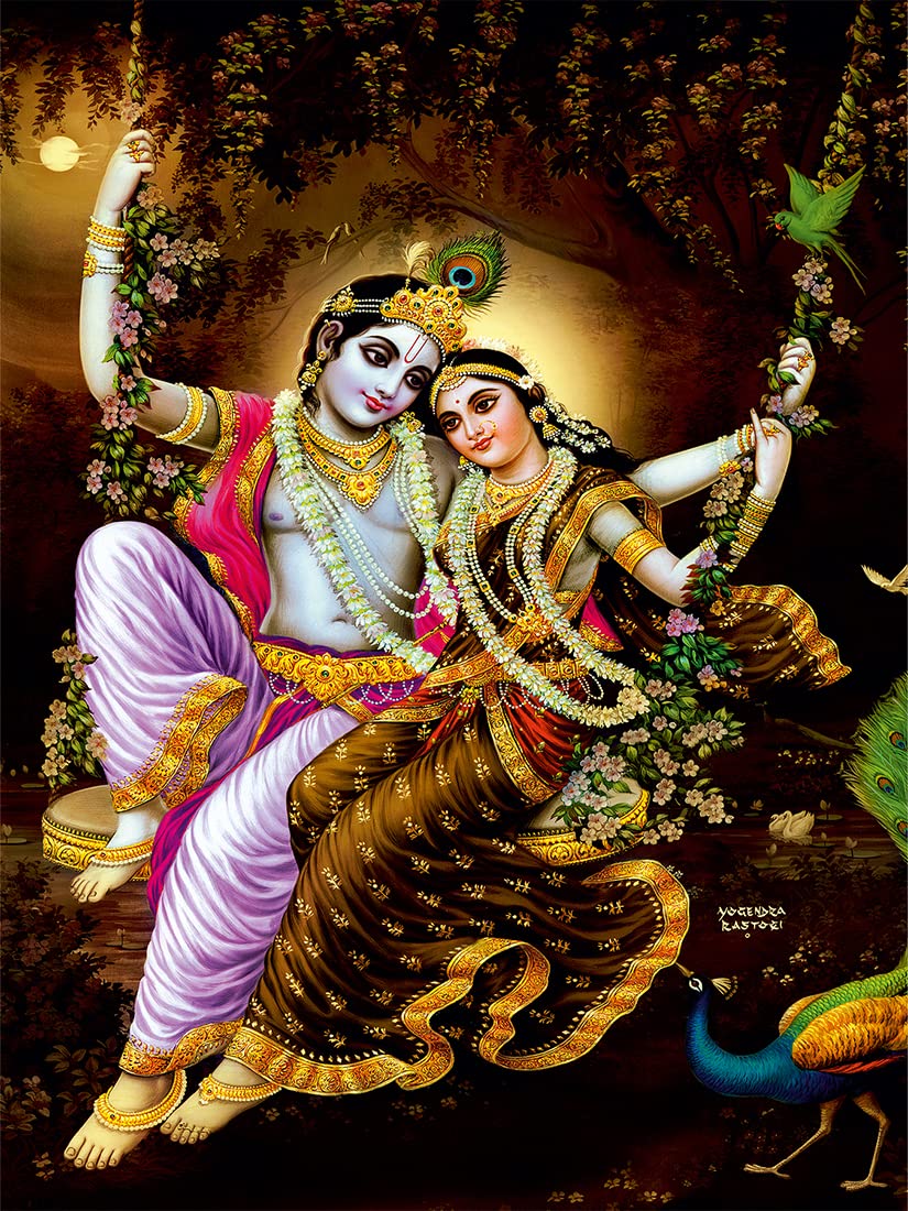 Wallpaper Production Radha Krishna Wallpaper Sticker for Home Décor, Living Room, Bedroom, Hall, Kids Room, Play Room(Self Adhesive Vinyl,Water Proof49 (18 X 24 INCH) (B09P8QJ71P) Amazon Price History, Amazon Price Tracker