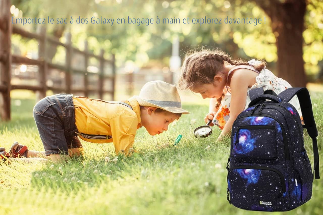 Galaxy Print Sac à dos d'école pour garçon