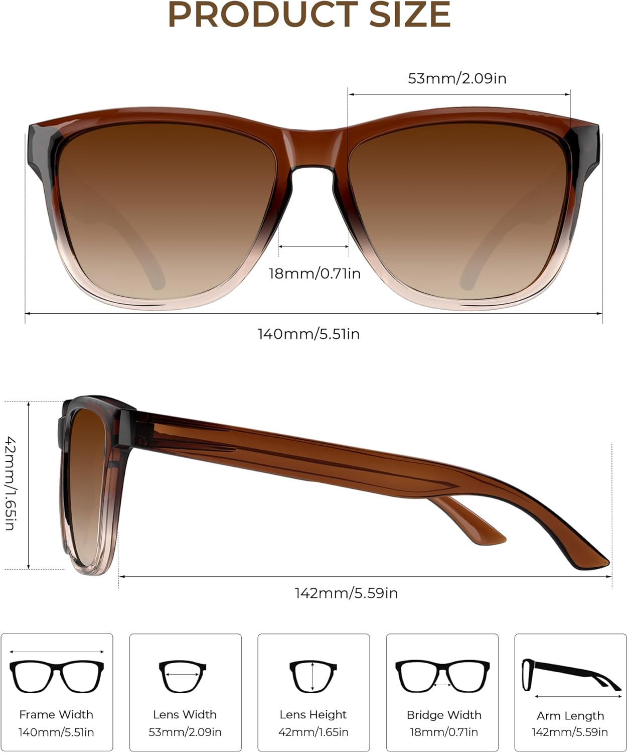 CIFOYA Polarized Sunglasses for Women Trendy Classic Retro Designer Sunglasses Men Vintage Fashion UV400 Protection - Image 4