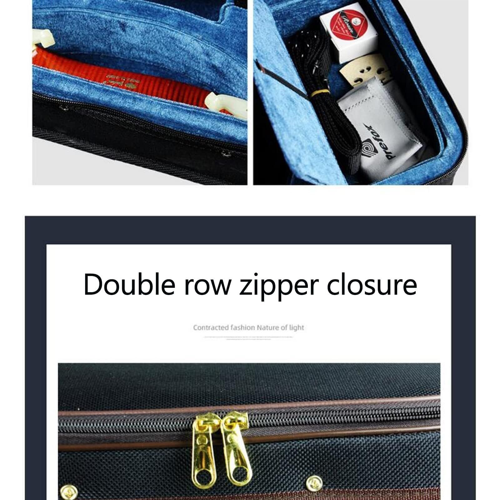 Geige Koffer Geigenkasten 1/4 1/2 3/4 4/4 Länglich Professionell Superleicht Geigenkoffer Geige Box Mit Hygrometer Mit Rucksackgurten Violinkoffer Geigenzubehör (Size : 4/4)