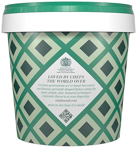 Miniatura 3 de Maldon Sal copos de sal marina 20 onzas 2011oz bañera resellable Kosher natural artesanal gourmet cristales piramidales