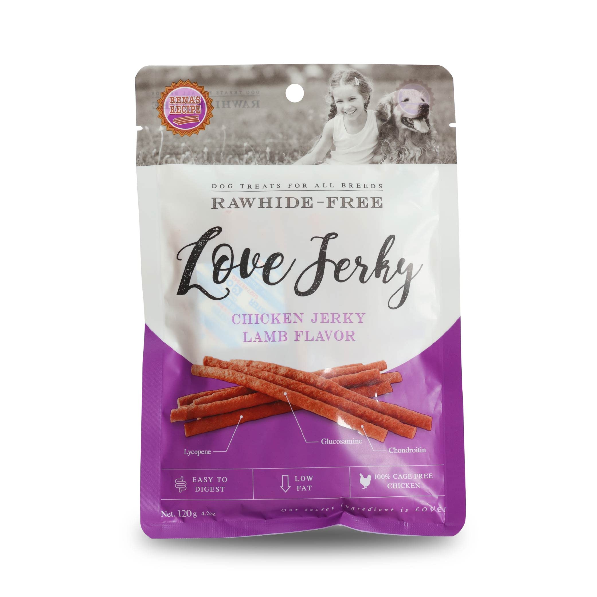 Renas Love Chicken Jerky Lamb Flavour Chicken Sticks for All Breeds of Dogs, Raw-Hide Free, 100% Cage Free Chicken, Low Fat, Easy to Digest, 240g (Pack of 2) (B0B5VCB2MG) Amazon Price History, Amazon Price Tracker