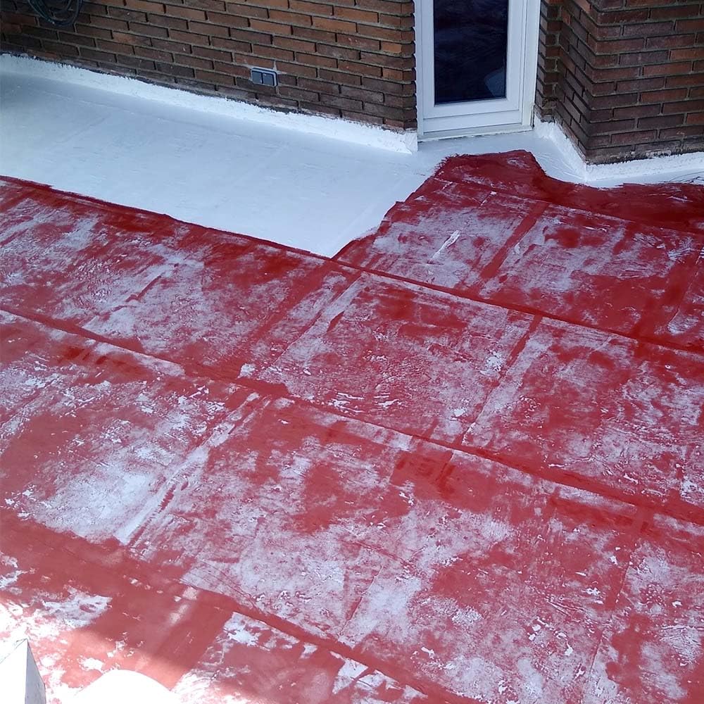 Geotextil de Refuerzo 60g/m² para Impermeabilización 25mx20cm | Mejora y refuerza la impermeabilización con membranas, poliuretano o goma líquida. Puentea grietas fisuras y dilataciones.