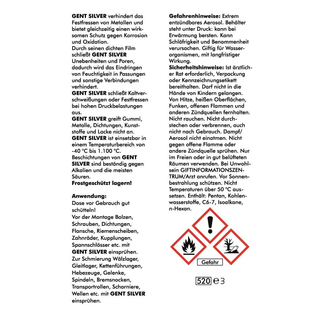 ABACUS GENT Extreme Keramikpasten-Spray 400 Ml – Anti-Seize, Hitzebeständig Bis 1.200°C, Nicht Leitend, Ideal Für Bremsen & Montage