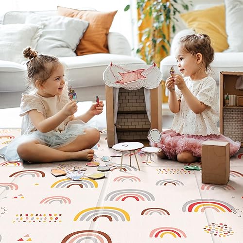 Miniatura 5 de XL Baby Play Mat, 79" X 71" Extra Large Play Mat, Baby Mats for Floor, Waterproof, Anti-Slip Baby Crawling Mat, Soft Foam Mat for Babies and Arco