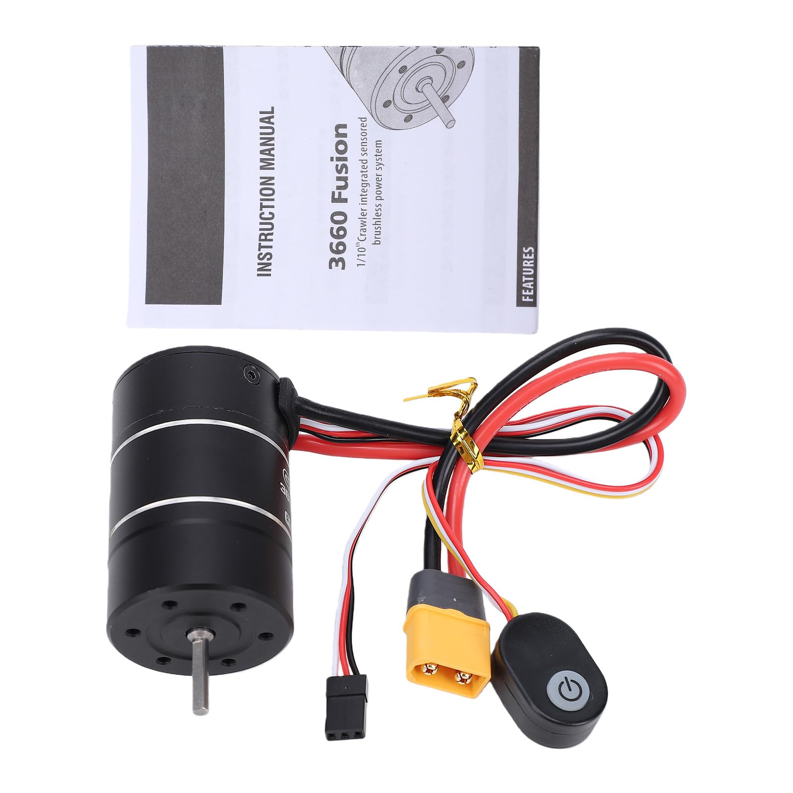 Vikye Silnik Bezszczotkowy 3660 1800KV z Regulatorem 40A ESC, Czujnik FOC