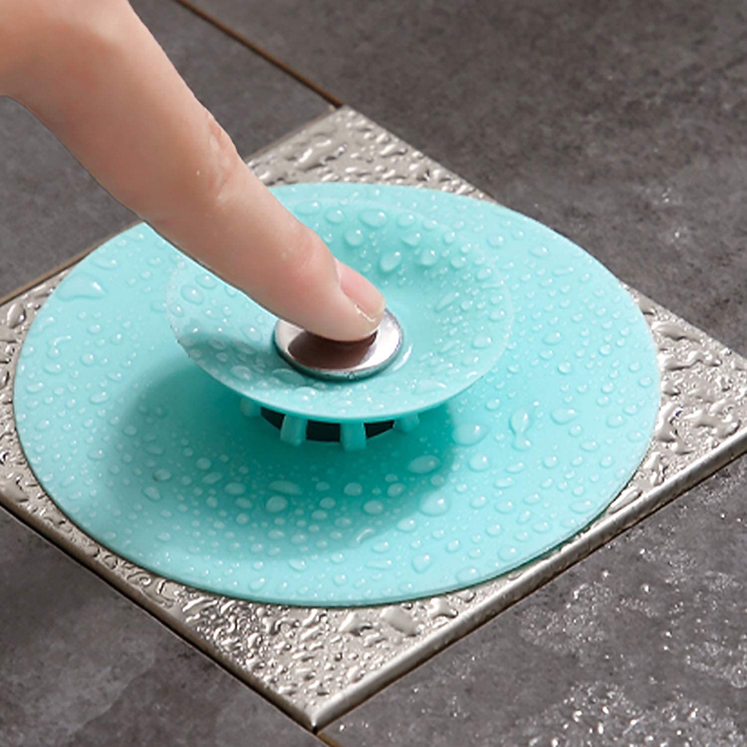 Deoxys 3 Pack Shower Drain Stopper - Silicone Bathtub Sink Stopper Hair Trap Hair Catcher Bathtub Drain Strainers Protectors Cover for Floor Laundry Kitchen and Bathroom, (B098F35XYS) Amazon Price History, Amazon Price Tracker
