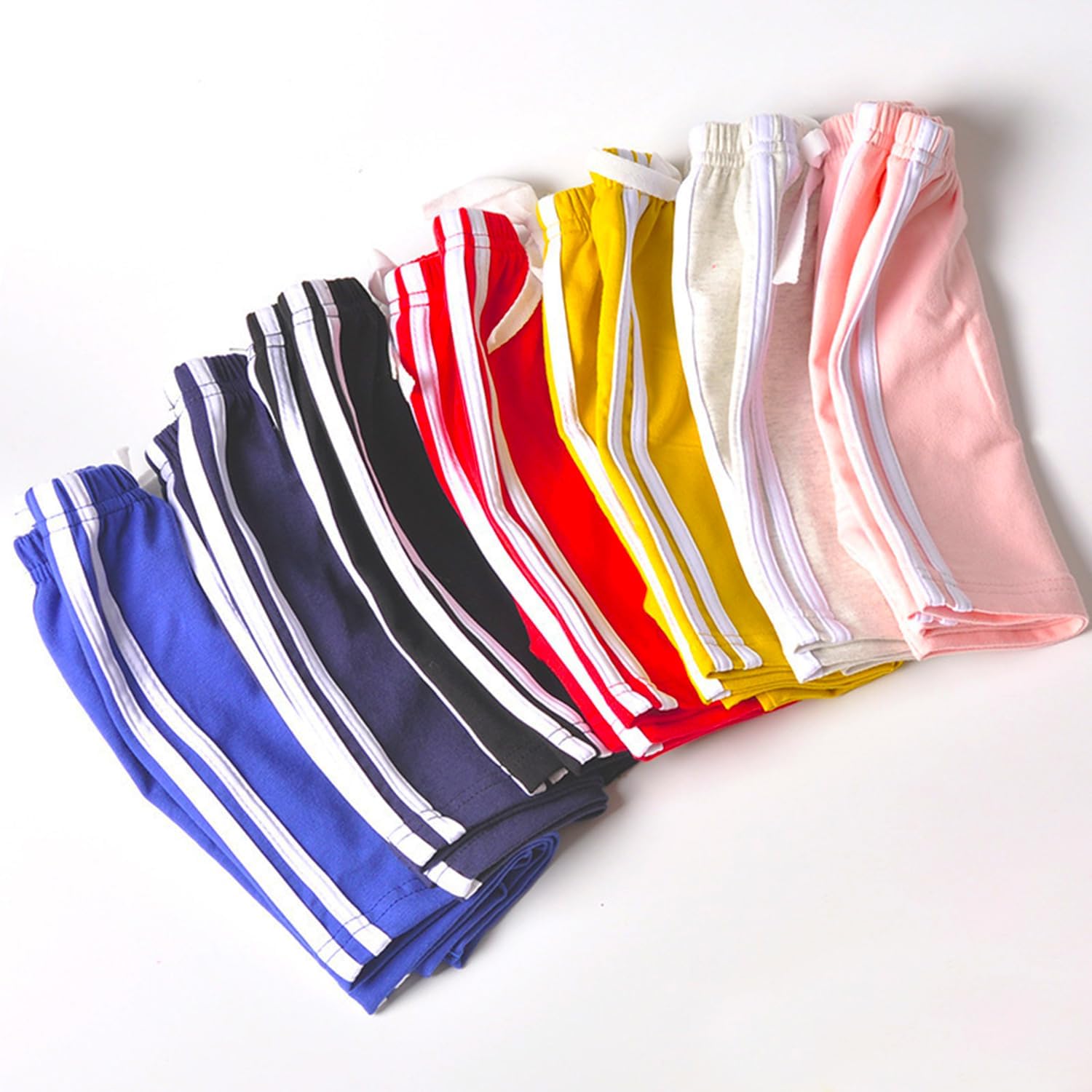 Toddler Boys Girls Shorts 3 Pack Kids Active Running Athletic Shorts Summer Sport Jogger Short Pants with Stripe - Image 6