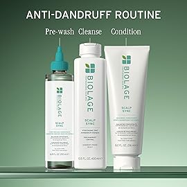 Biolage Scalp Sync Anti-Dandruff Shampoo - Controls Itchy Scalp, Deeply Cleanses, Moisturizing Dandruff Treatment, With Zinc Pyrithione, Vegan & Cruelty-Free, 13.5 Fl Oz