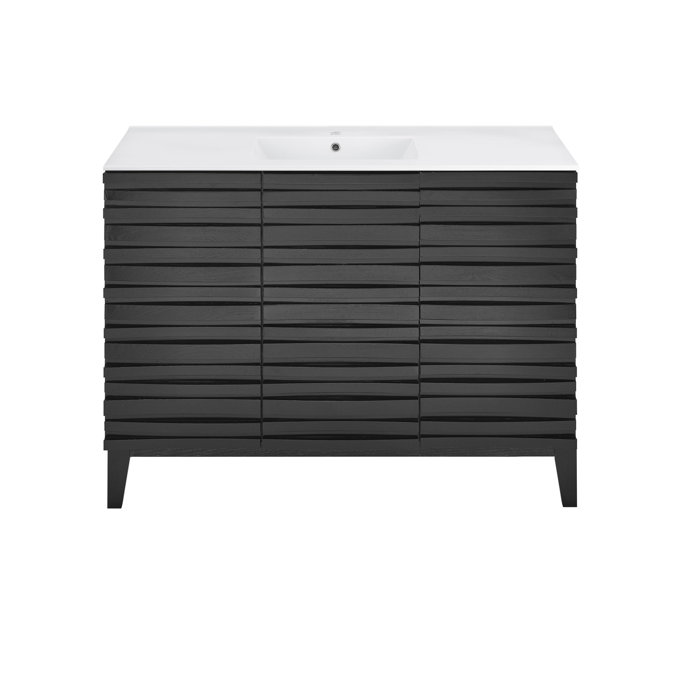 Swiss Madison Cascade 48" Bathroom Vanity in Black