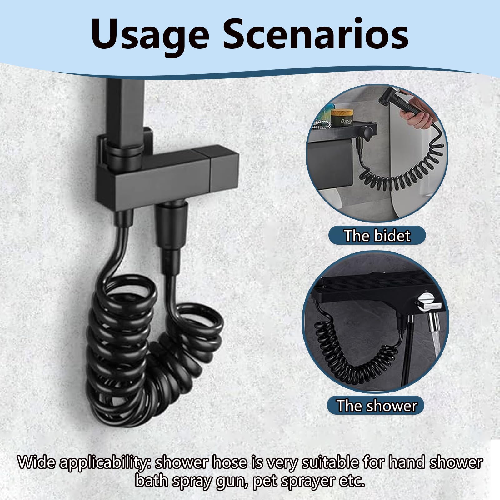 Cleafe - Tubo Doccia Flessibile 1.5 Mt Rosso 150 Cm Laccio Bagno Per Doccetta Box 87281 83623531 - Foto 11