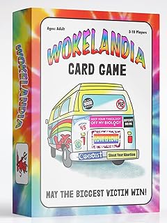 Wokelandia Card Game - Best Political Game. Great for Teens and Adults. Hilarious, satirical. Teaches The Rules of wokeness. Fun for The Whole Family, but not for Snowflakes.