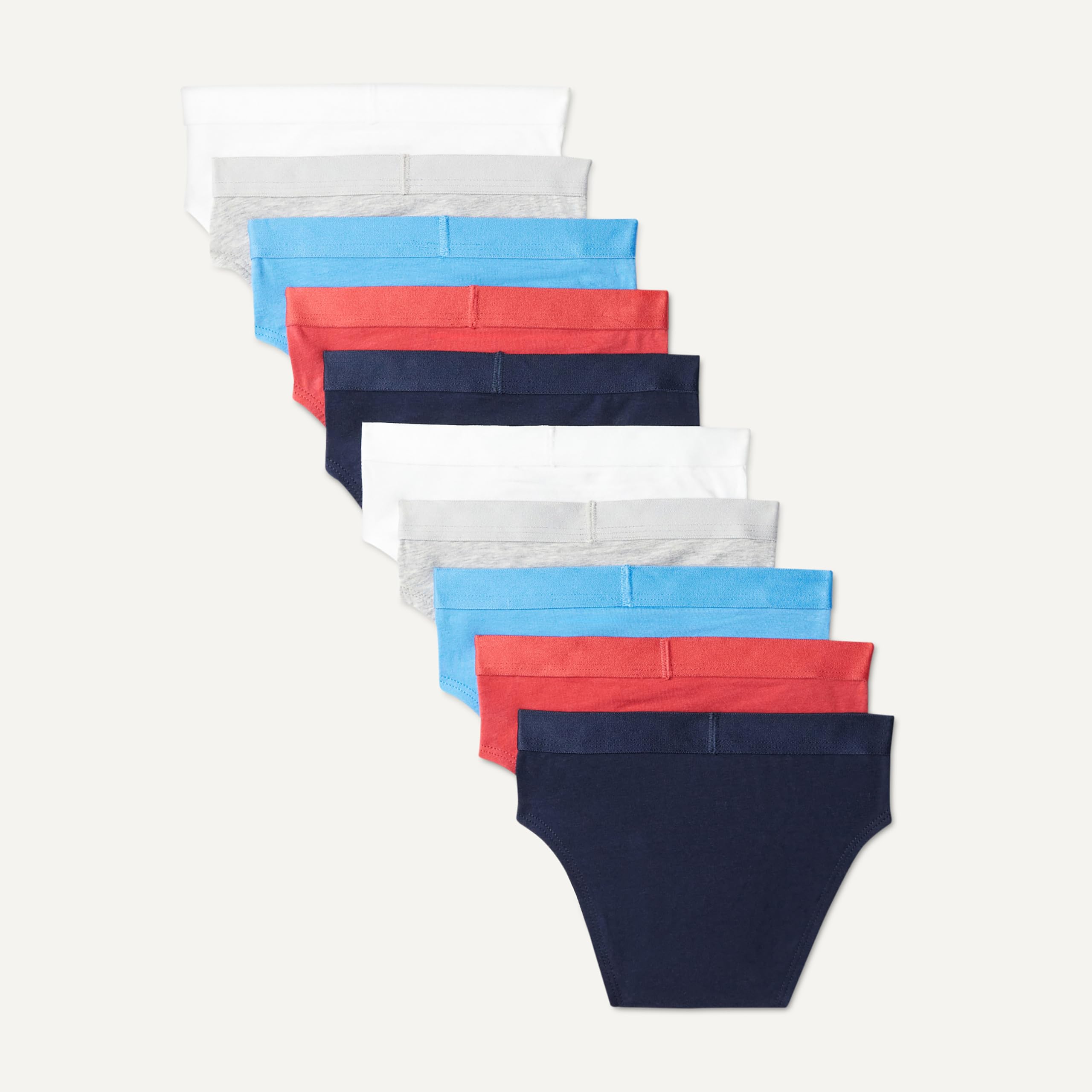 Amazon Essentials Ropa Interior de Punto de algodón Niños, Paquete de 10
