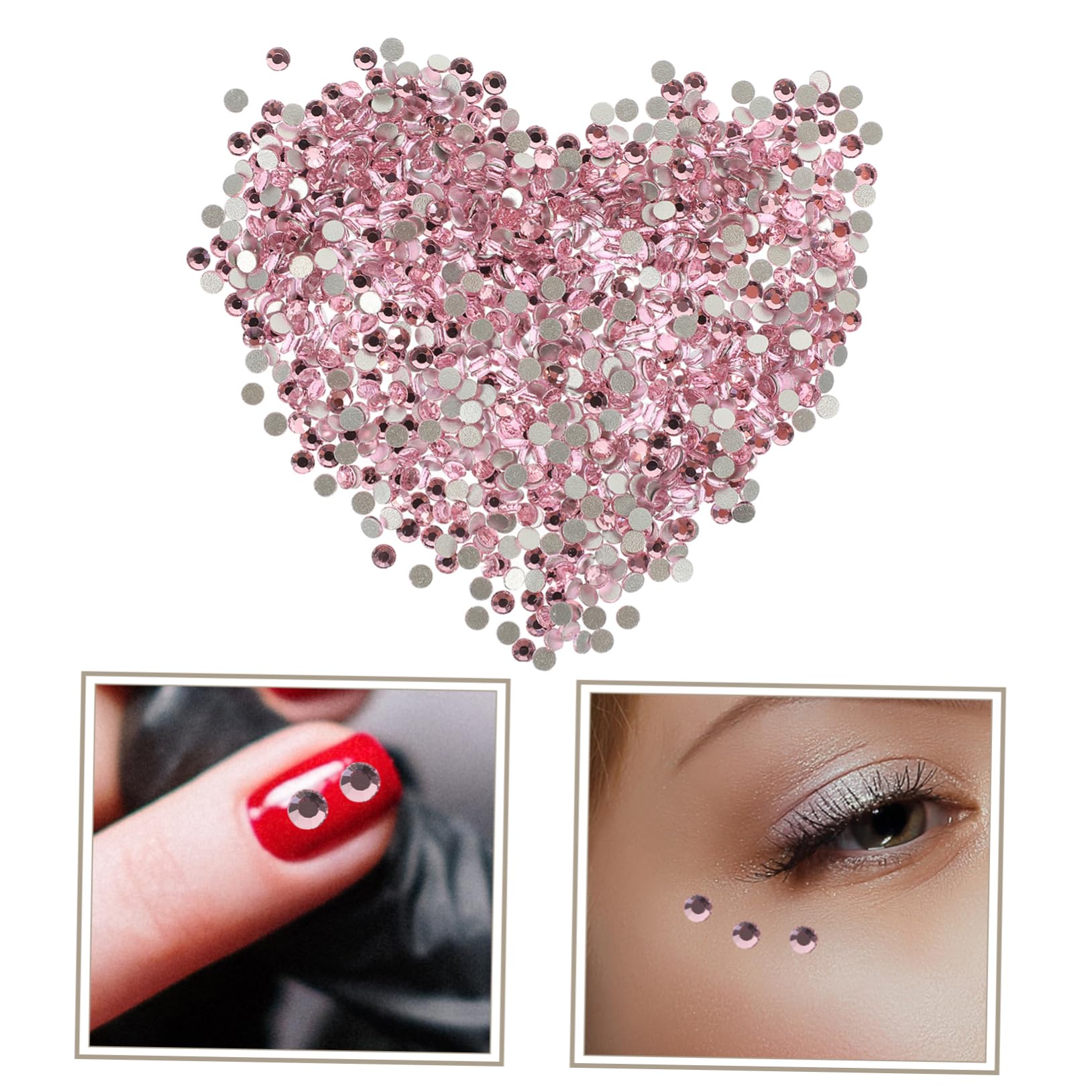 4 Pezzi Kit per Unghie Flatback Trasparente per Decorazioni Nail Art per Diy e Accessori Moda Facile Applicazione per Unghie Naturali e Artificiali