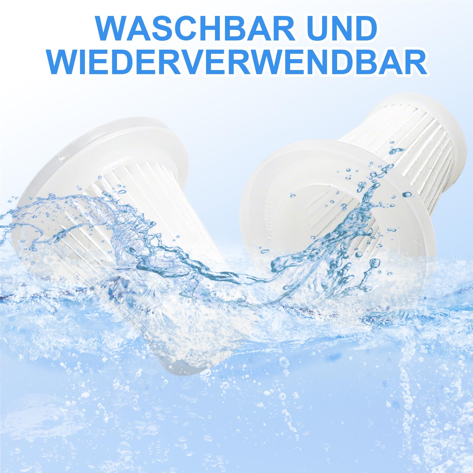 6 Stück Ersatz HEPA Filter, Waschbare HEPA-Filter, Ersatzfilter für kabellosen Mini-Handstaubsauger, für Antifnuo Handstaubsauger Auto (6 6 Stück Ersatz HEPA Filter, Waschbare HEPA-Filter, Ersatzfilter für kabellosen Mini-Handstaubsauger, für Antifnuo Handstaubsauger Auto (6