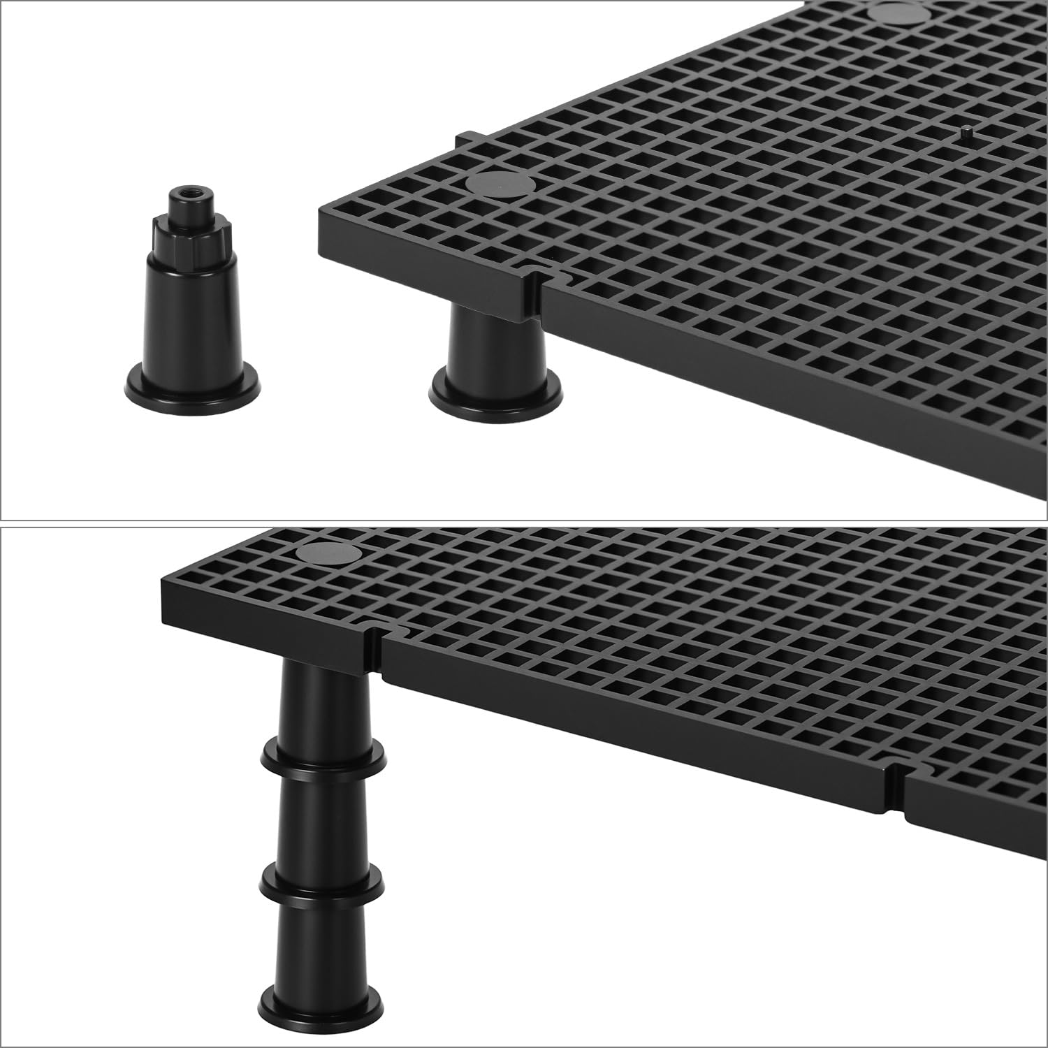 QWORK 8 sztuk 15 x 30 cm siatka do akwarium z 48 wspornikami, do samodzielnej filtracji i Aquascaping