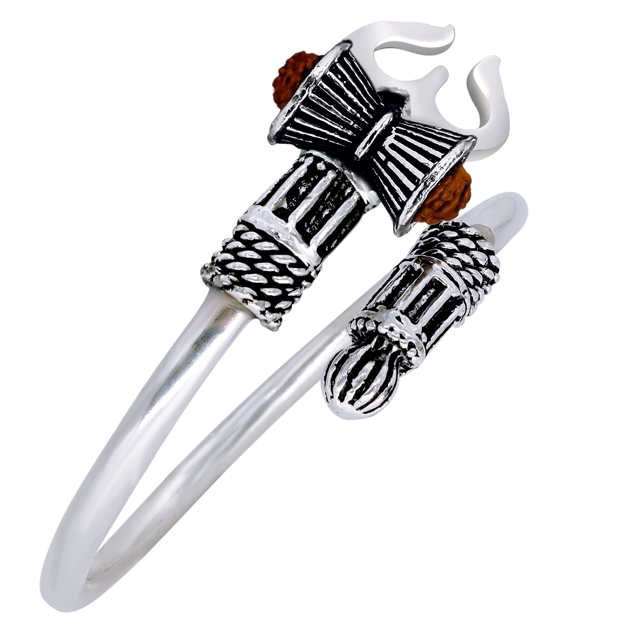 See full amazon price history chart for Fashion Frill Designer Stainless Steel Silver Shiva Trishul Rudraksha Damroo Kada Bracelet for Men Boys Unisex, White, One Size (FFBL028) (FFBL028) Fashion Frill Designer Stainless Steel Silver Shiva Trishul Rudraksha Damroo Kada Bracelet for Men Boys Unisex, White, One Size (FFBL028) (FFBL028) (B098K7STC4) Amazon Price History, Amazon Price Tracker