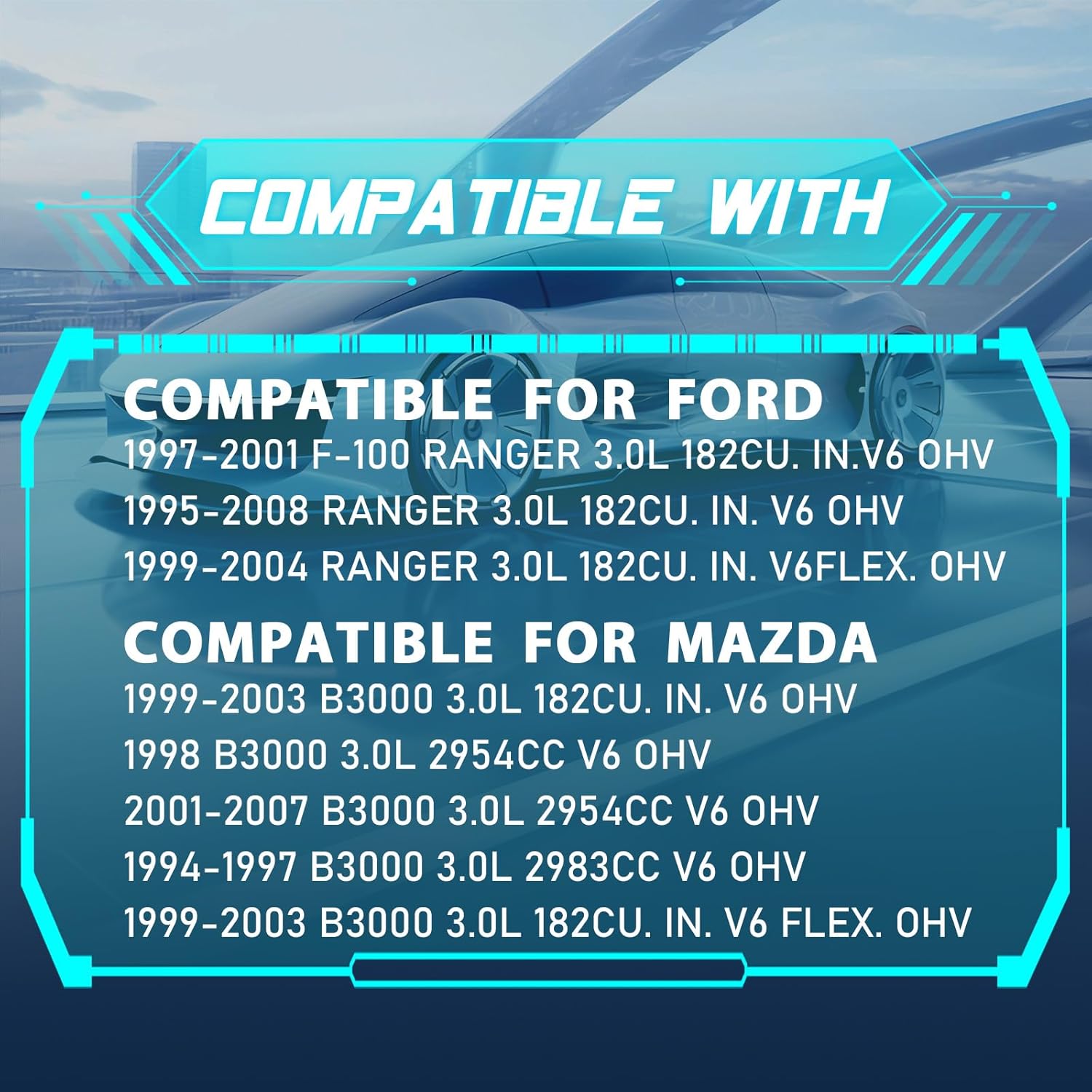 IRONTEK Engine Cooling Fan Clutch Compatible for Ford 1997-2001 F-100/1995-2008 RANGER 3.0L, 1994-2008 for MAZDA B3000 Radiator Fan Clutch 2779 6L5Z8A616-AA