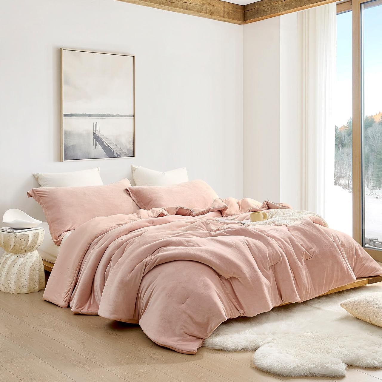 Byourbed Better Than Anesthesia - Coma Inducer® Oversized Queen Comforter Set - Rose Smoke