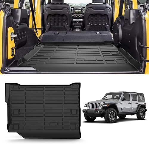 Tapete de maletero para Jeep Wrangler 4XE, protector de maletero de automóvil para todo tipo de clima, alfombrilla protectora para Jeep Wrangler 4XE