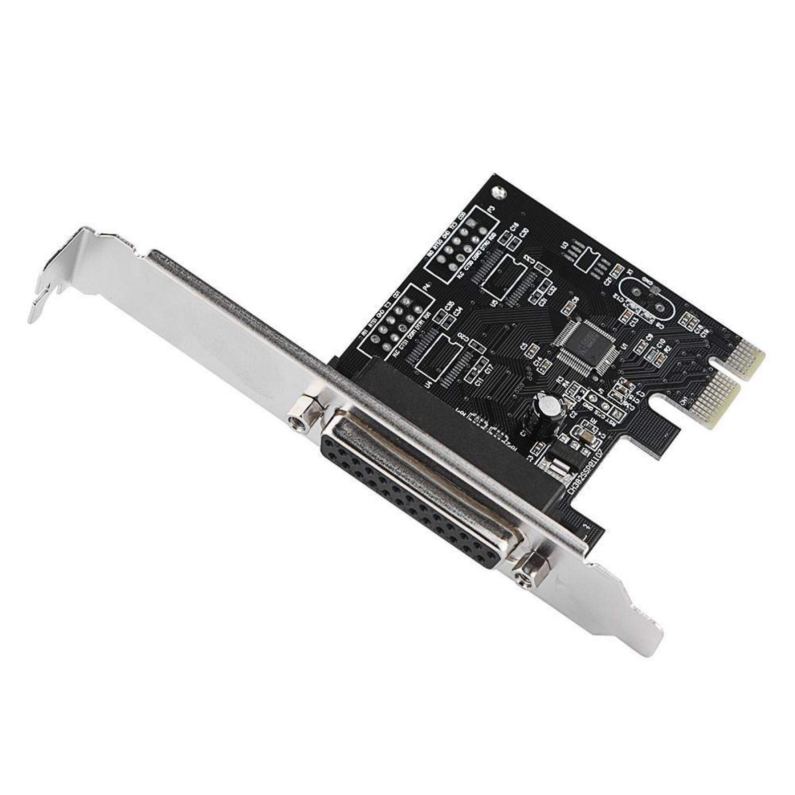 LPT Card, PCIE to Parallel Port Card Print Port LPT PCI E LPT Printer Card Adapter DB25 for Printers and Programmers, Support for Windows and Linux
