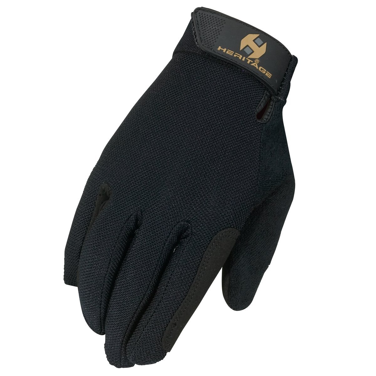 Heritage Performance Gloves, Summer Trainer Glove, Size 8, Black