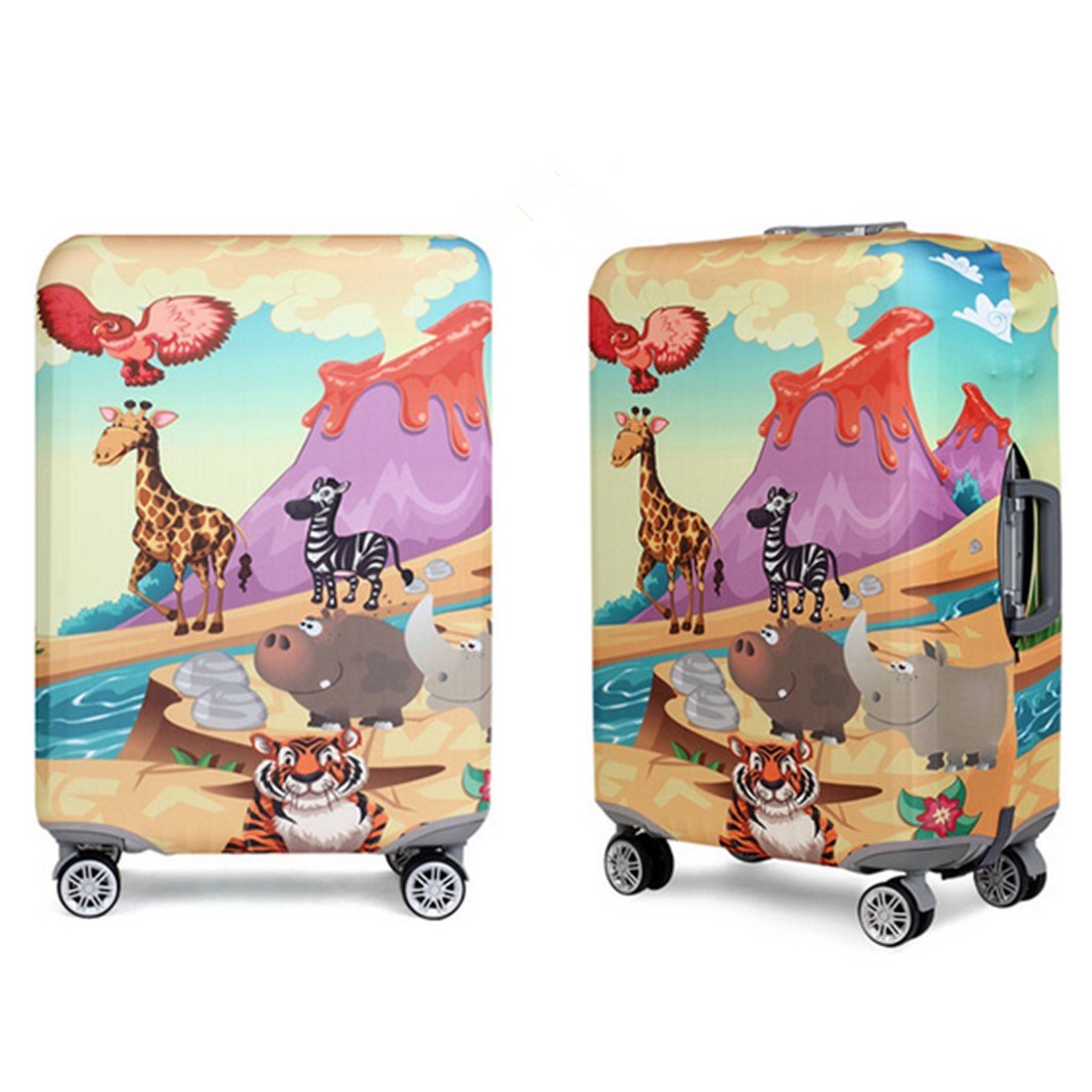 Elástico Funda Protectora de Maleta Luggage Protective Cover, Viaje Equipaje Cubierta Carretilla Caso Protectora Cubierta Cabe 18-32 Pulgadas Equipaje