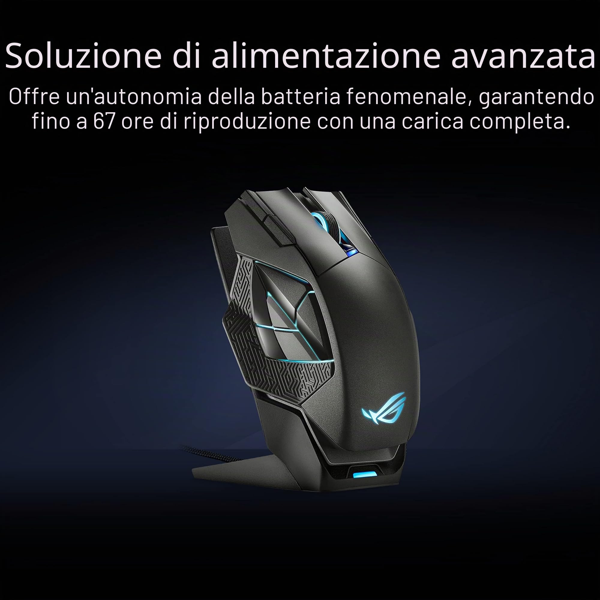 ASUS Spatha X Ratón Gaming Inalámbrico 19000 DPI Negro