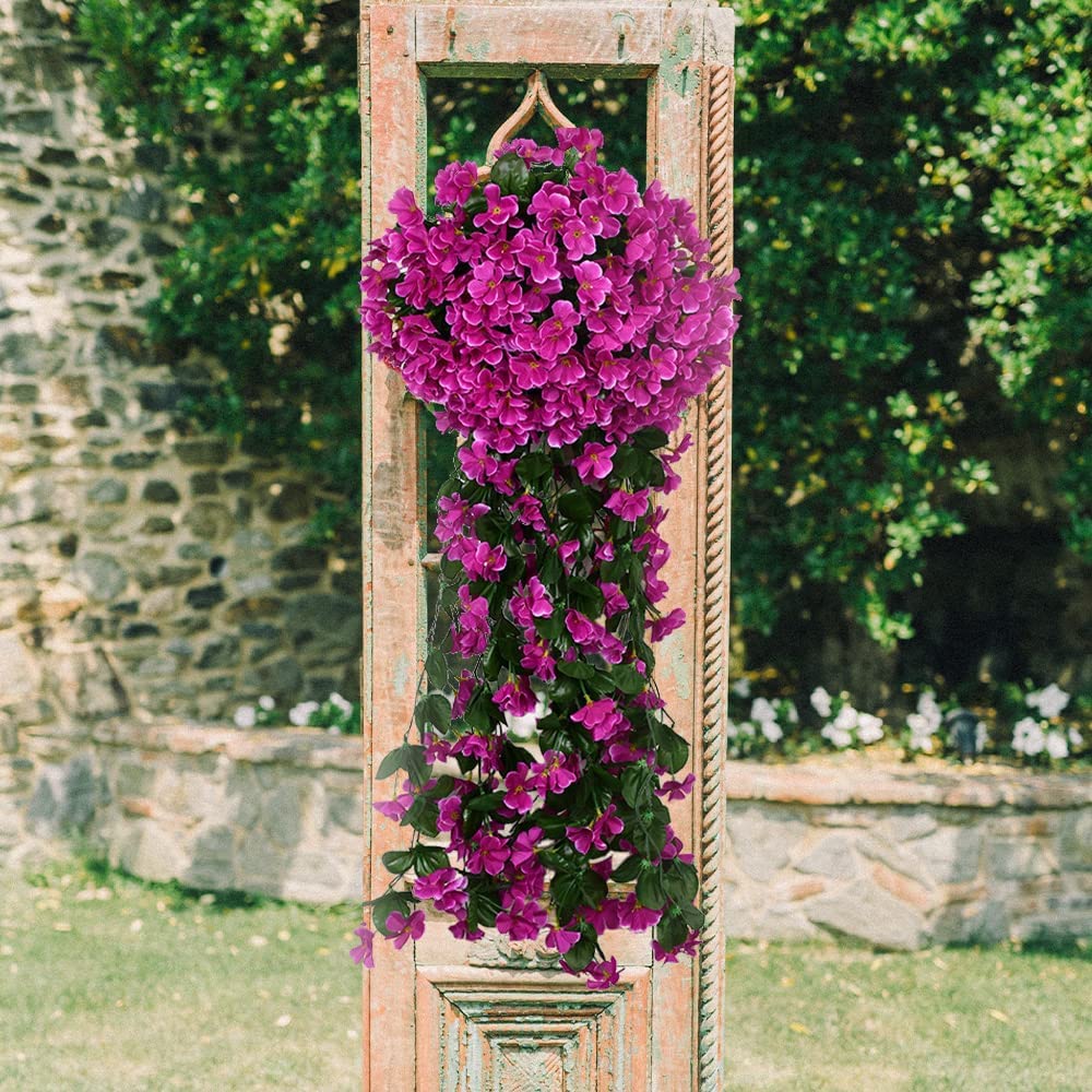 Vivido mazzo di orchidee artificiali appese, 2023 Nuovo fiore artificiale appeso Decor artificiale, Bouquet di fiori