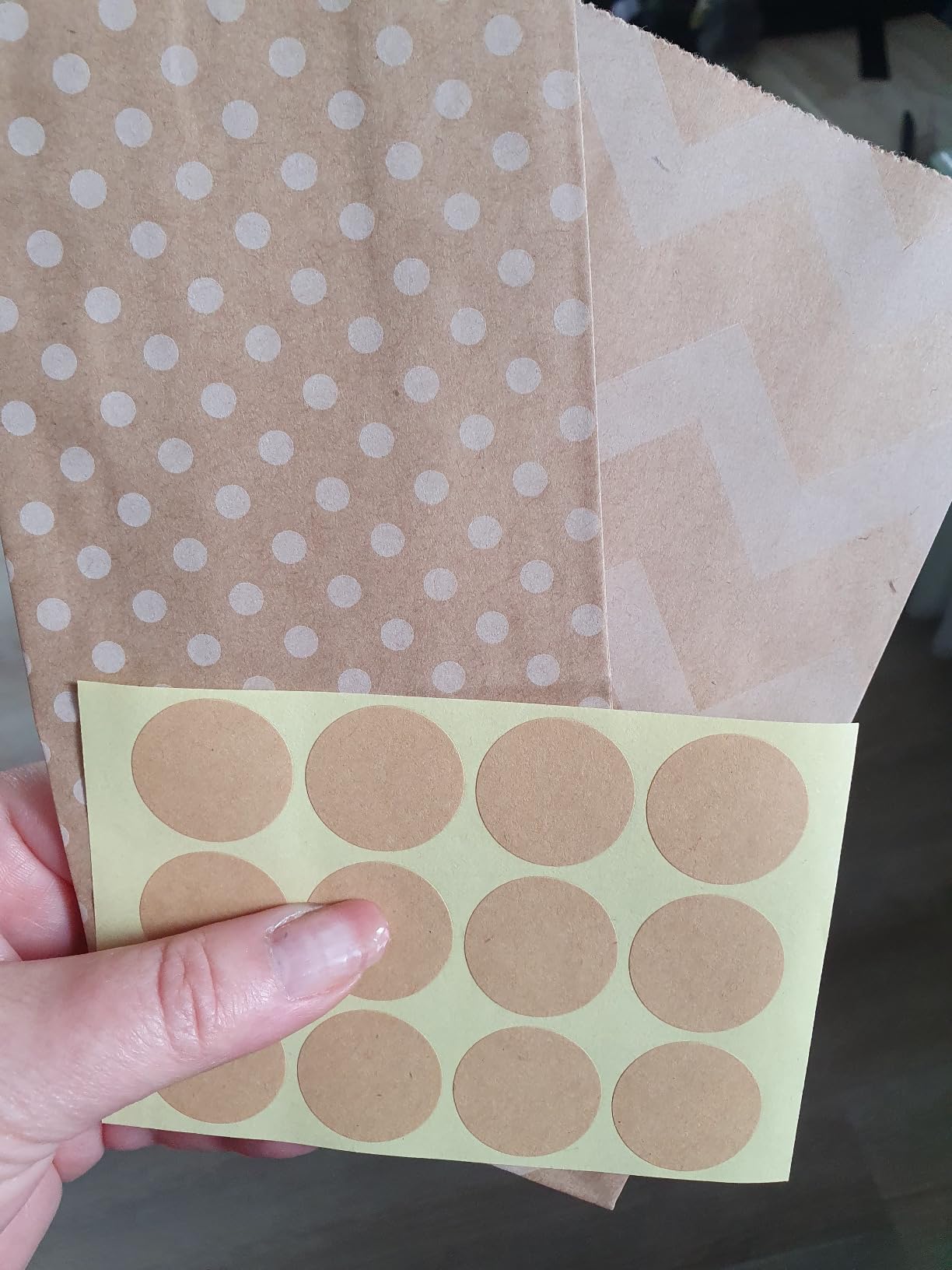 50 Stück Papiertüten Braun, 18x9x5.5 cm Geschenktüten Klein ...