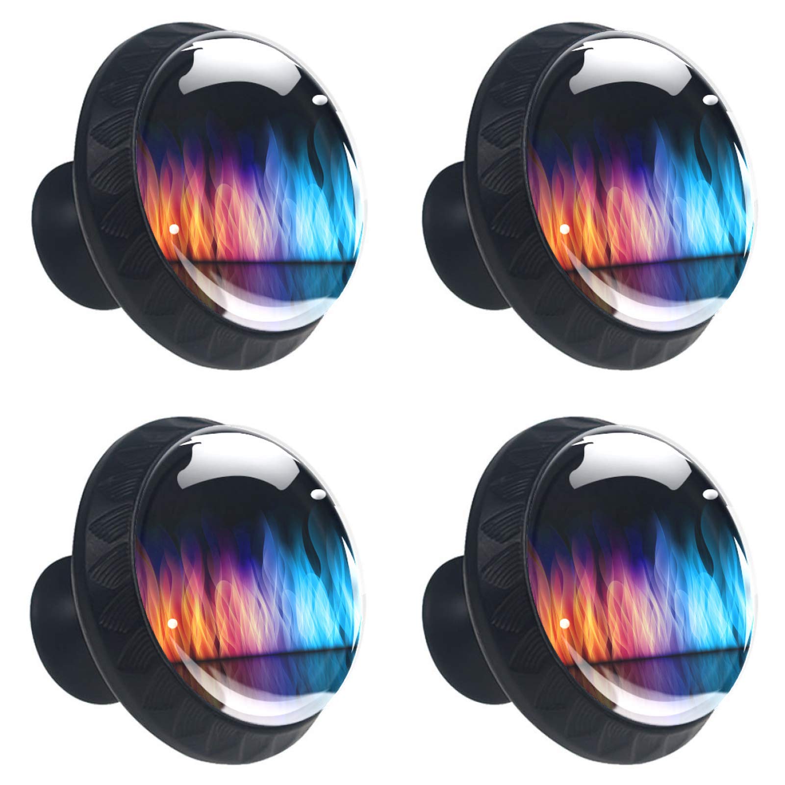 Bouton de tiroir décoratif en verre noir pour sublimer votre mobilier de cuisine