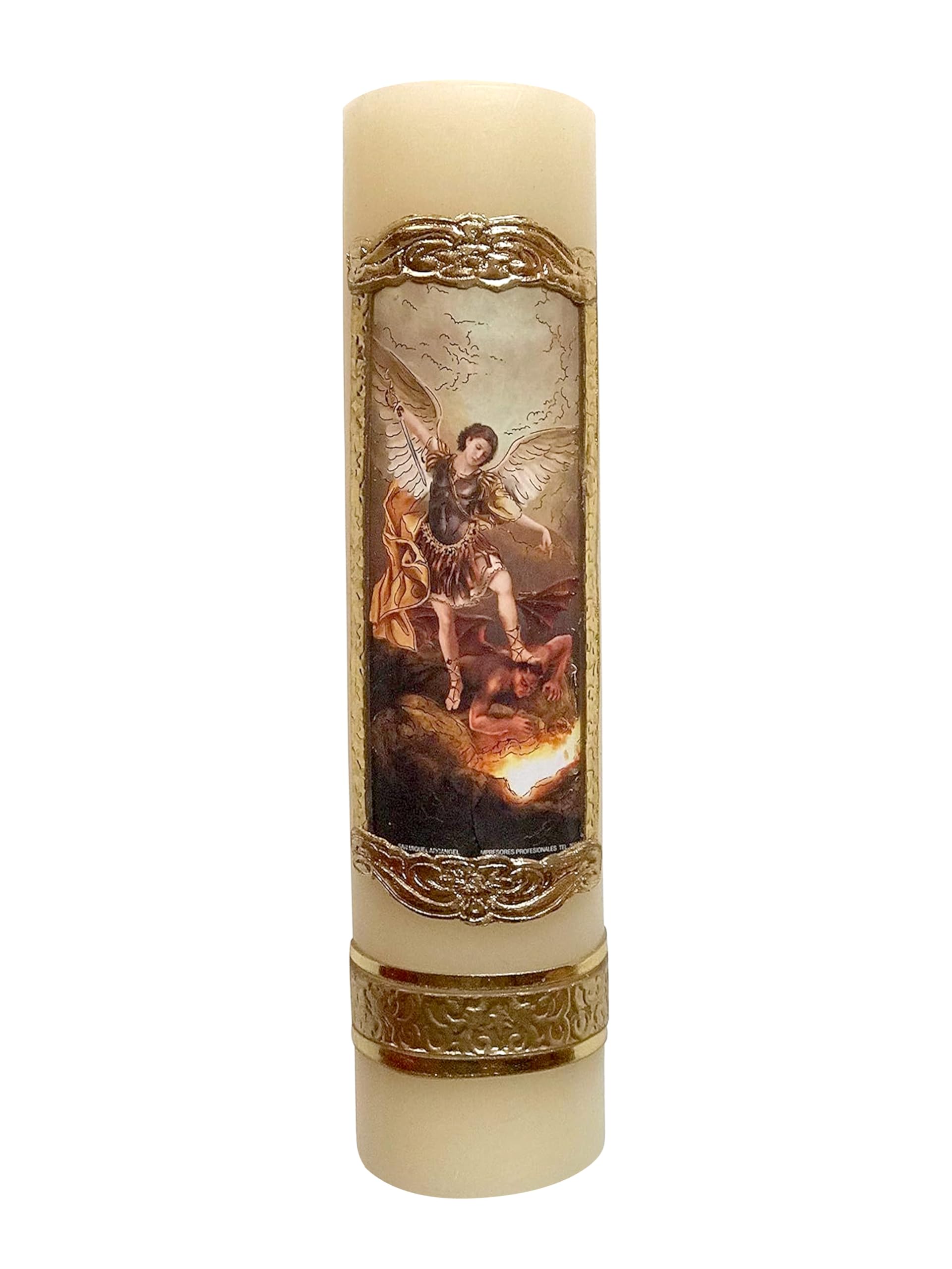 Angelitos de Mexico Archangel Saint Michael Archangel Unique Candle Protection Angel Vela San Miguel Arcangel