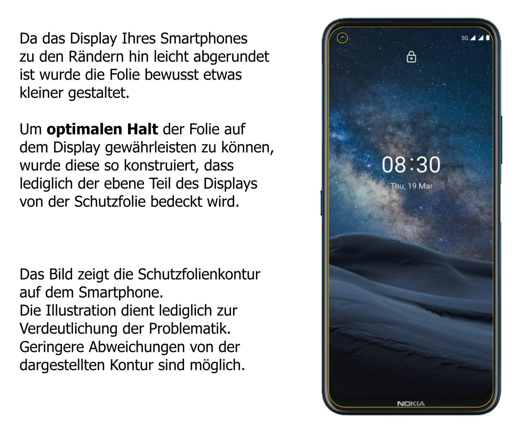 dipos I 6X Pellicola Protettiva Compatibile con Nokia 8.3 5G