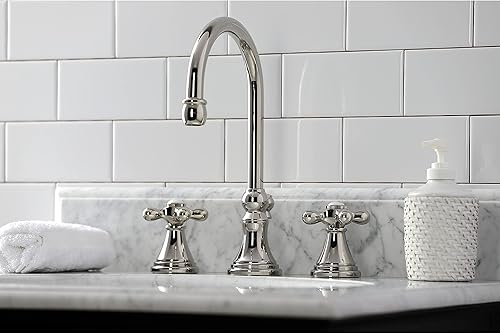 Miniatura 8 de Kingston Brass KS2980AX Governor - Grifo de baño generalizado con ventana emergente de latón, alcance de boquilla de 6-516 pulgadas, negro mate