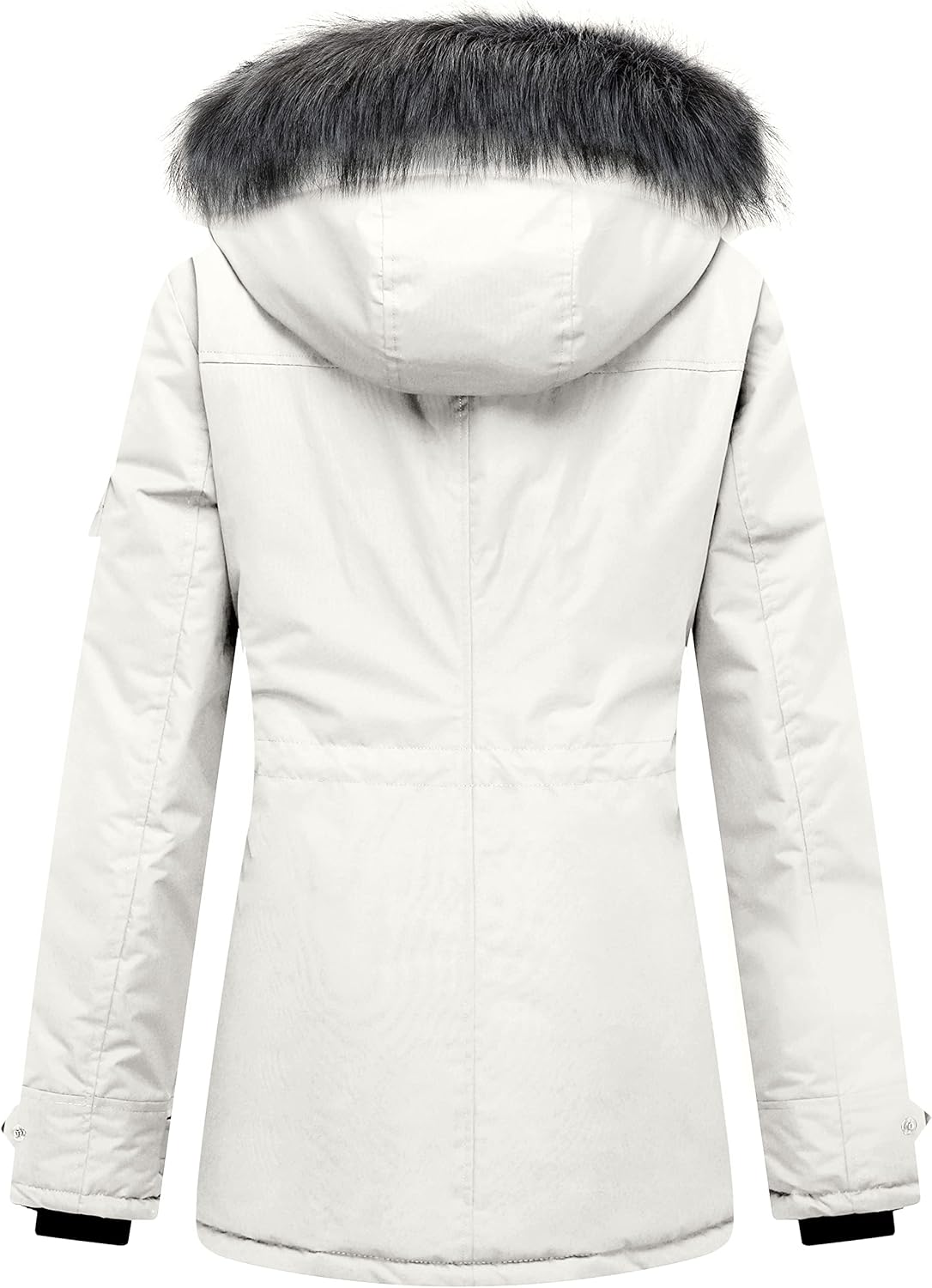 wantdo Women's Quilted Winter Coat Warm Puffer Jacket Thicken Parka with Removable Hood - Image 3
