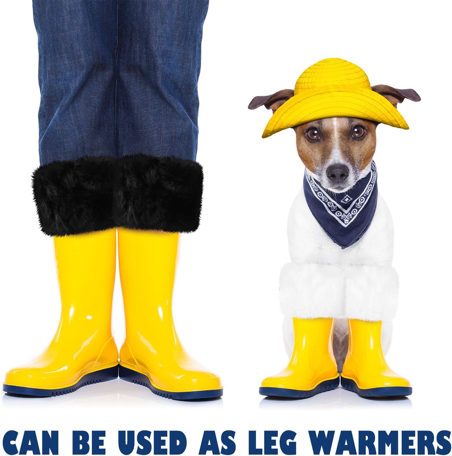 Blulu 3 Pairs Women's Faux Fur Wrist Cuffs Winter Wrist Warmers Faux Fur Arm Cuffs Warm Warmers for Women Party Costume Gifts - Image 4