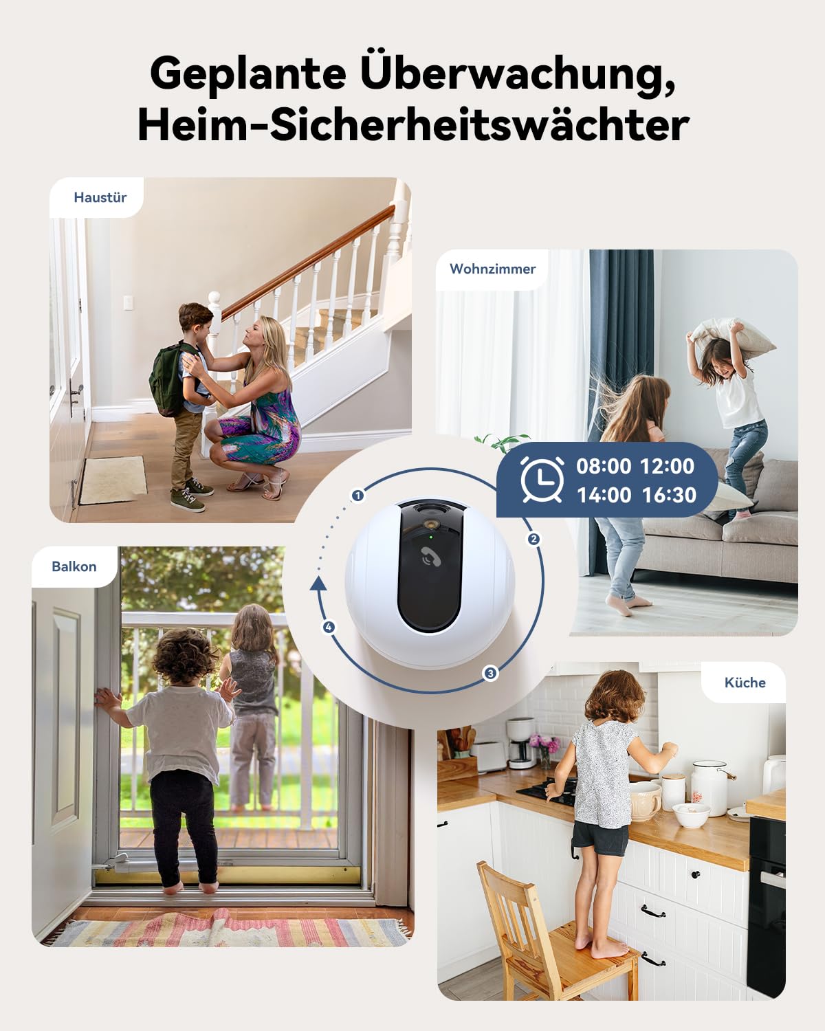 Imou 2K Überwachungskamera Innen mit Personen-/Haustiererkennung, 2 Pack