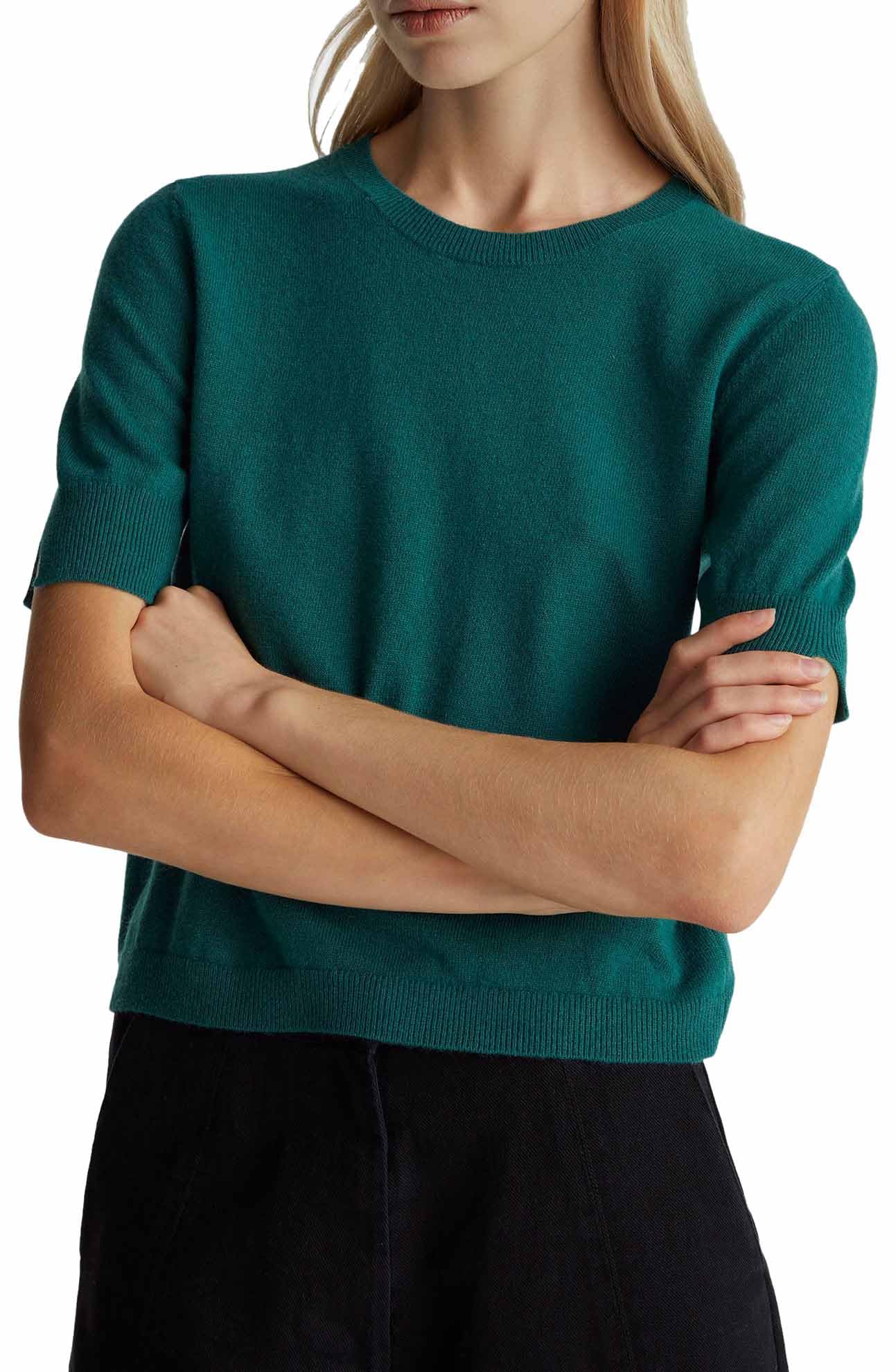 United Colors of Benetton Jersey G/C M/M, Green, XL