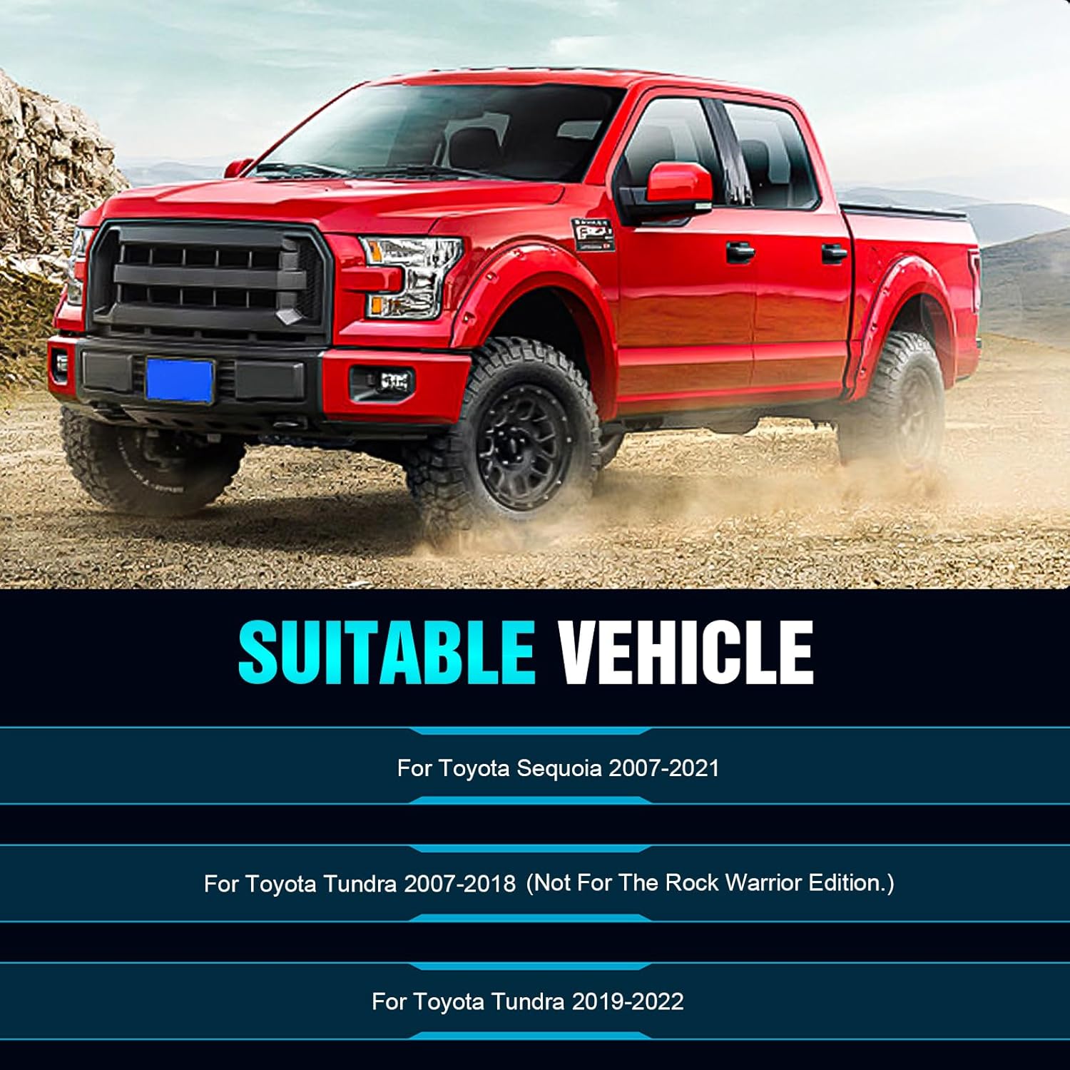 Front 3" Lift Kit Leveling Lift Kit Fit for Toyota Tundra 2007-2022,for Toyota Sequoia 2007-2021 2WD 2X2 4WD 4X4 Strut Spacers,3" Tundra front Leveling Lift Kits