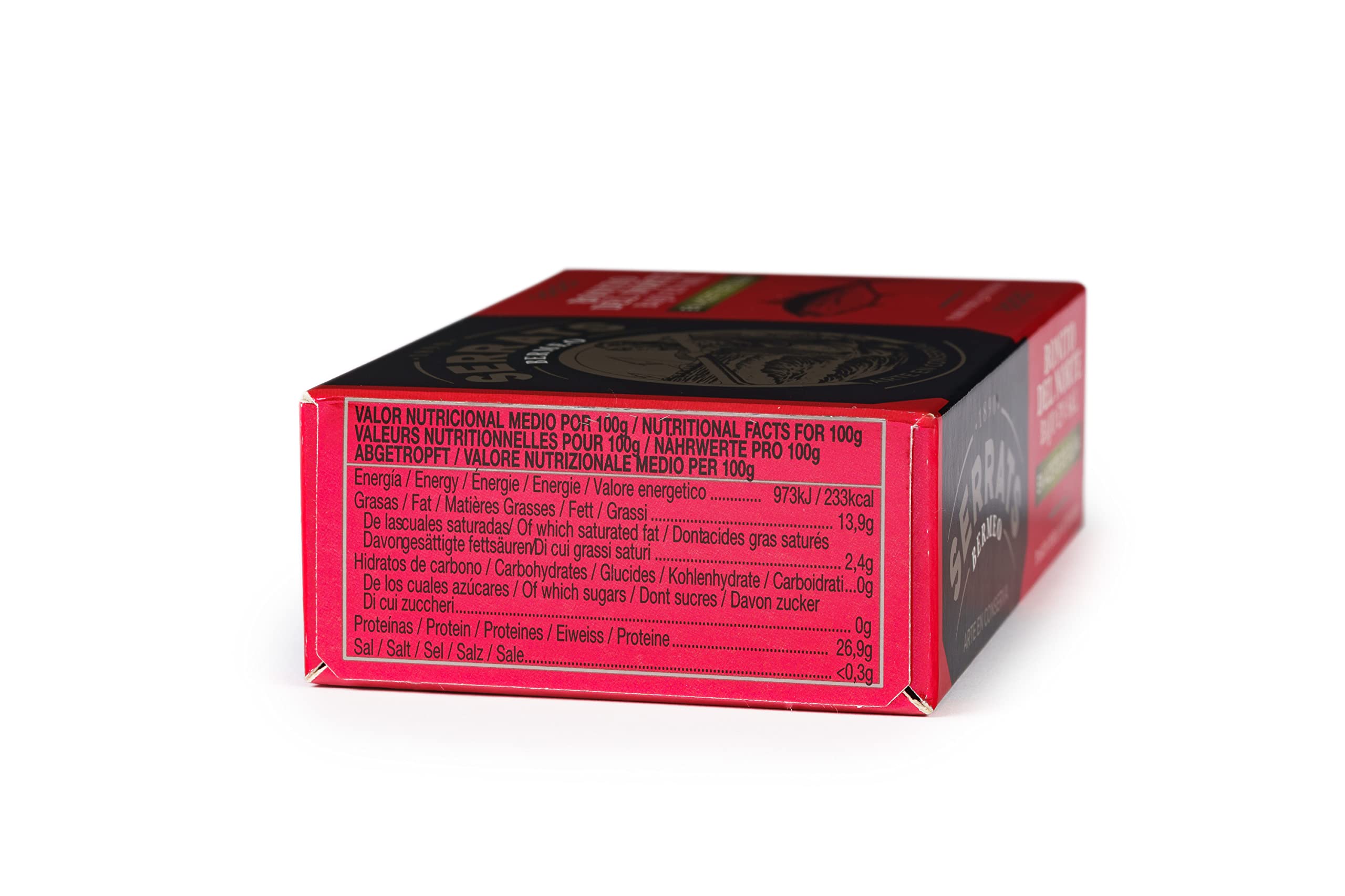 CONSERVAS SERRATS - Bonito del Norte del Cantábrico Bajo en Sal en Aceite de Oliva - 12 Latas x 112g (Total: 1344g) - Elaboración Artesanal desde 1890 - Sin Gluten - Rico en Omega 3 – Premium