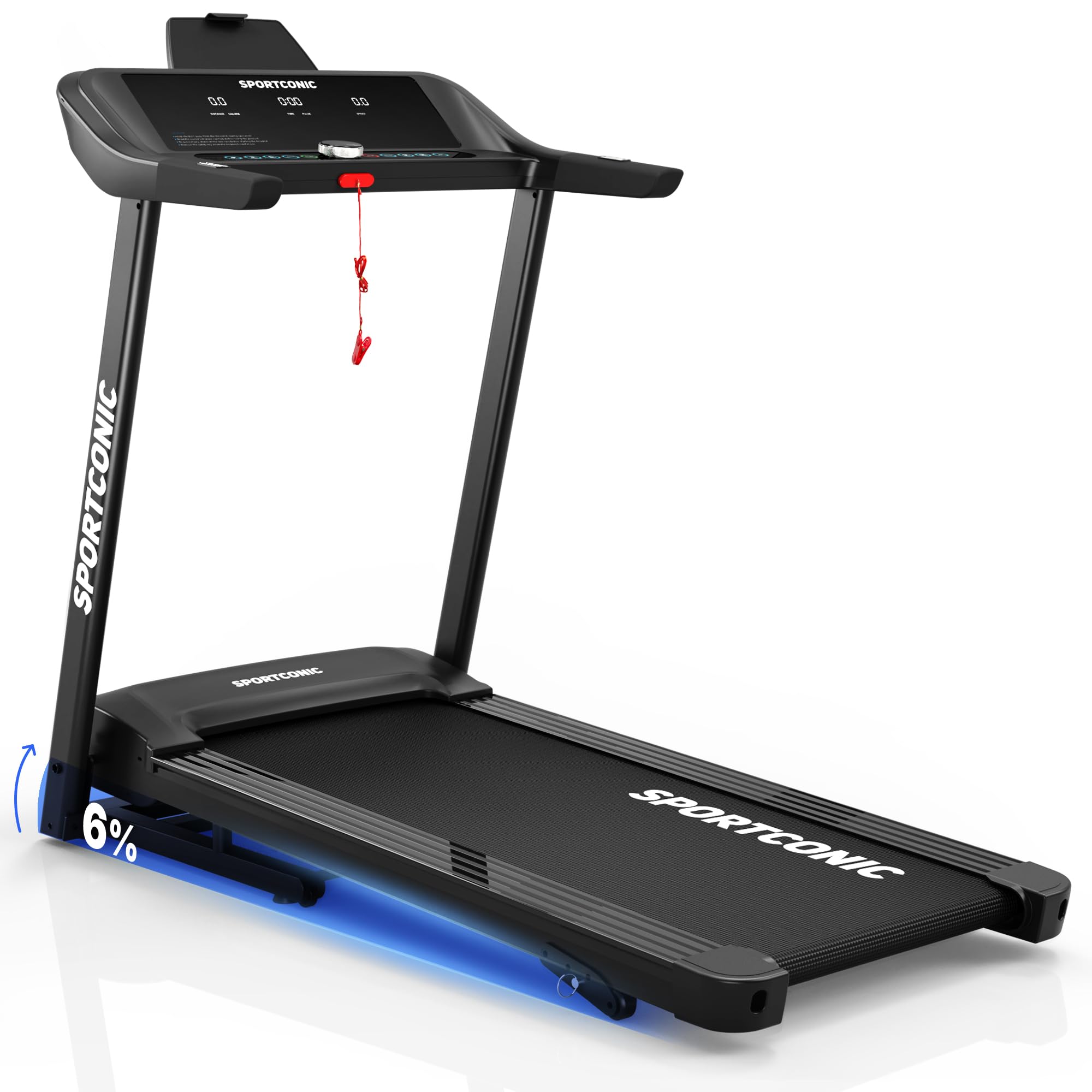 Tapis de Marche Pliable Inclinable – Tapis de Course Silencieux avec Télécommande – Walking Pad Compact pour Sport à la Maison & Bureau