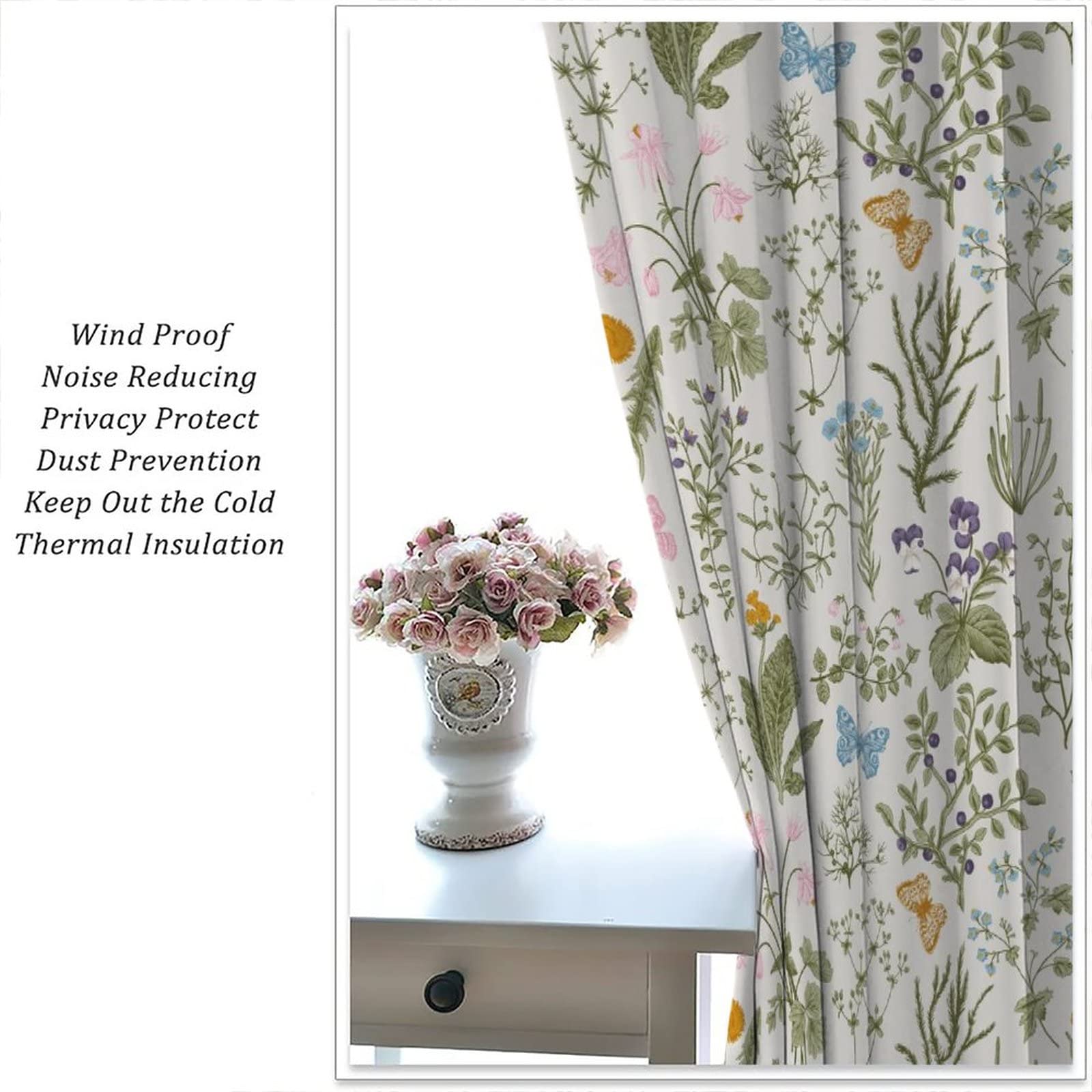GoDazzling Cenefa De Cortinas De Cocina Con Diseño De Sol Y Luna Estilo Bohemio Luna Dorada Y Cielo Azul Y Negro Cenefa De Ventana Con Bolsillo