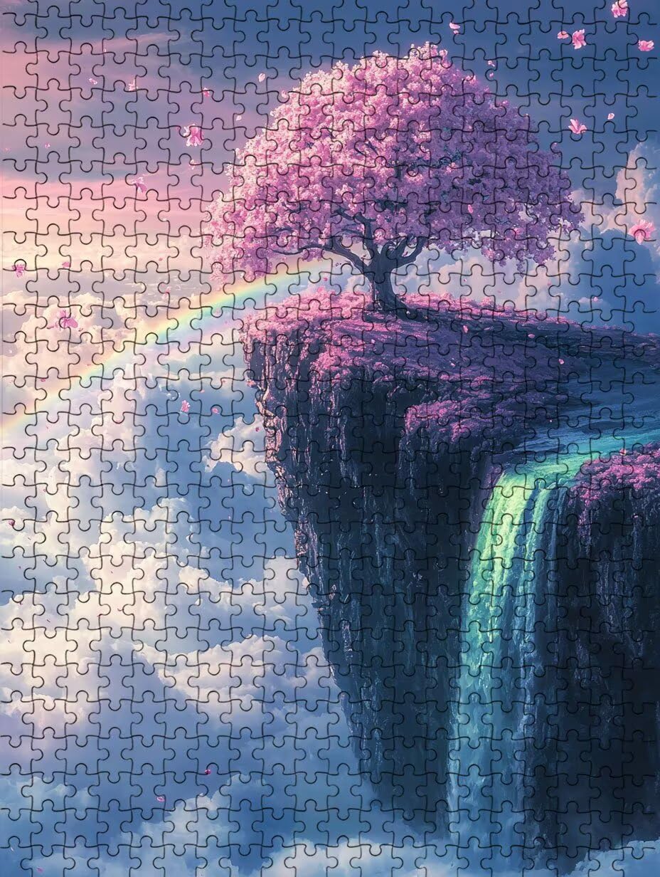 Puzzle 3000 Pezzi, Cascate Plum 3D Puzzle per Adulti Impegnativo, Educa Puzzles Artistico, Divertente E Stimolante Puzzles Decorativo per La Famiglia, Regalo e Decorazione Pareti DX0YL6-679