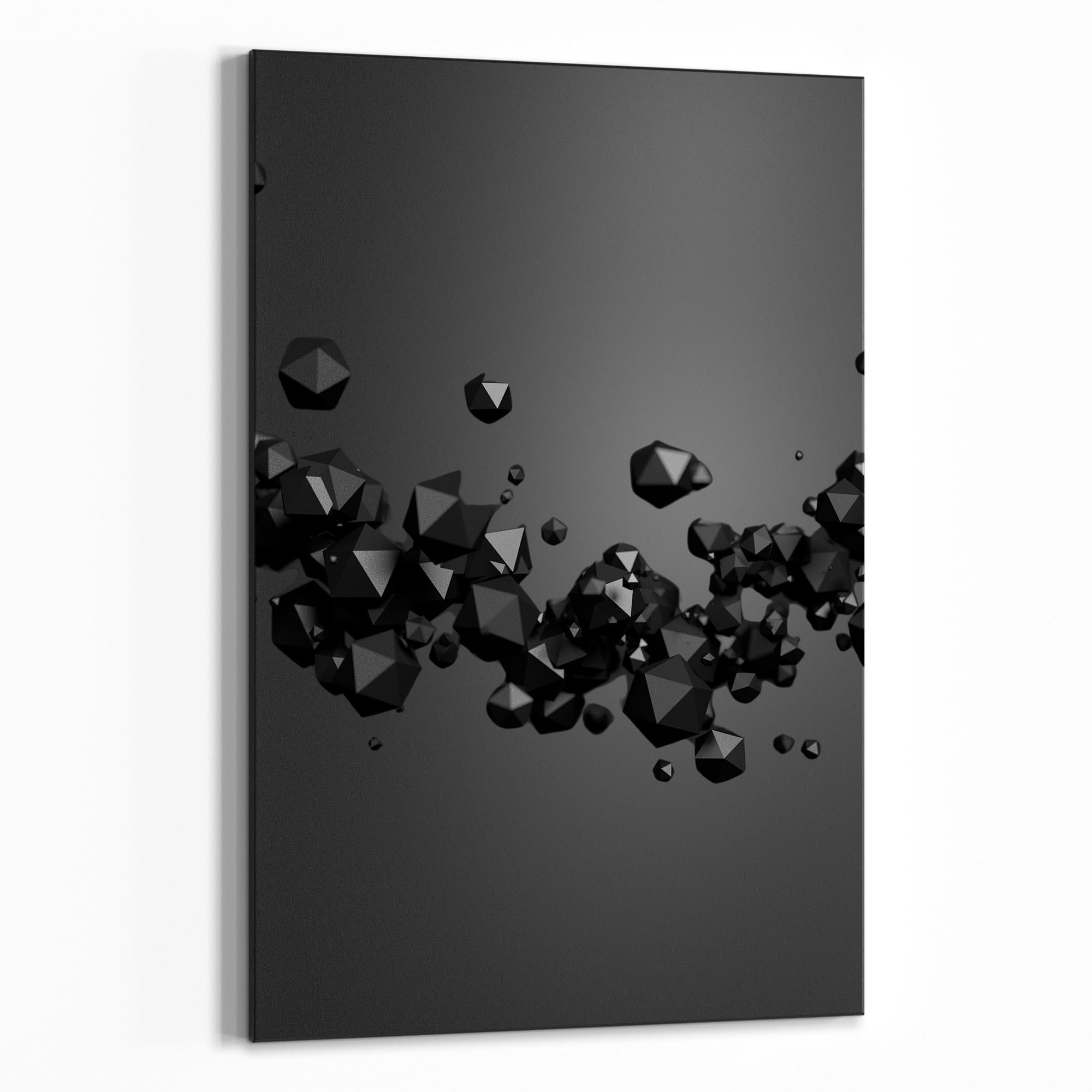 DEQORI Magnetische Kreidetafel mit UV-Druck | Motiv Geometrische Kometen | Design rechteckig 60x90 cm | Kreide Metalltafel beschreibbar – Wanddeko für Küche, Flur, Kinderzimmer & Büro